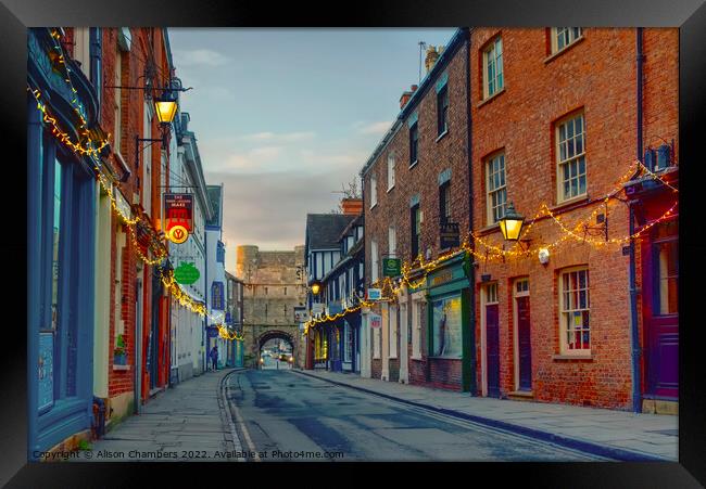York High Petergate Framed Print by Alison Chambers