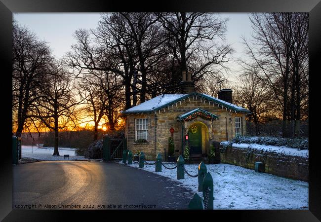 Merry Christmas From Wentworth  Framed Print by Alison Chambers