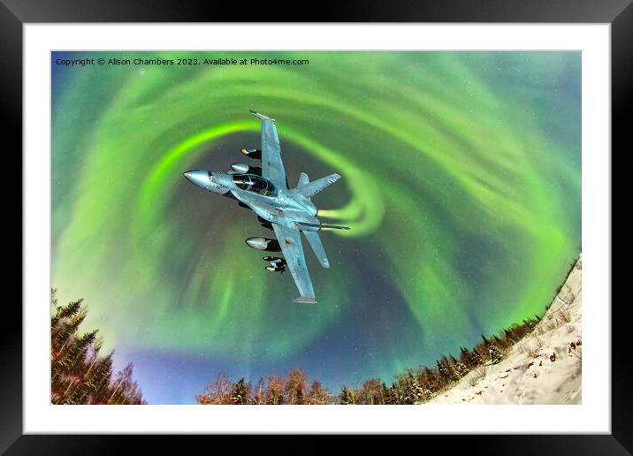 F18 Hornet  Framed Mounted Print by Alison Chambers