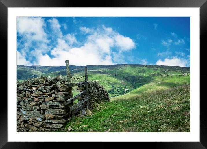 Mam Tor Framed Mounted Print by Alison Chambers