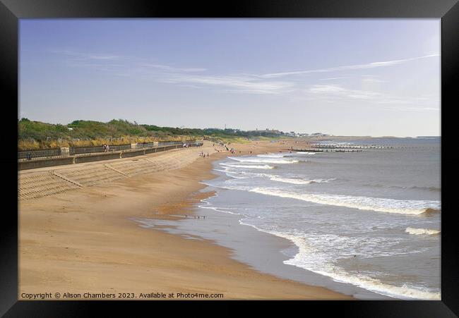 Skegness Beach Framed Print by Alison Chambers