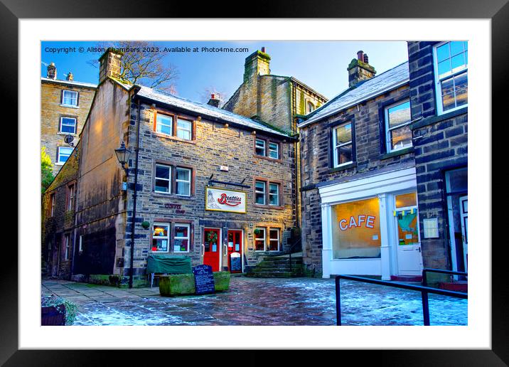 Holmfirth Framed Mounted Print by Alison Chambers