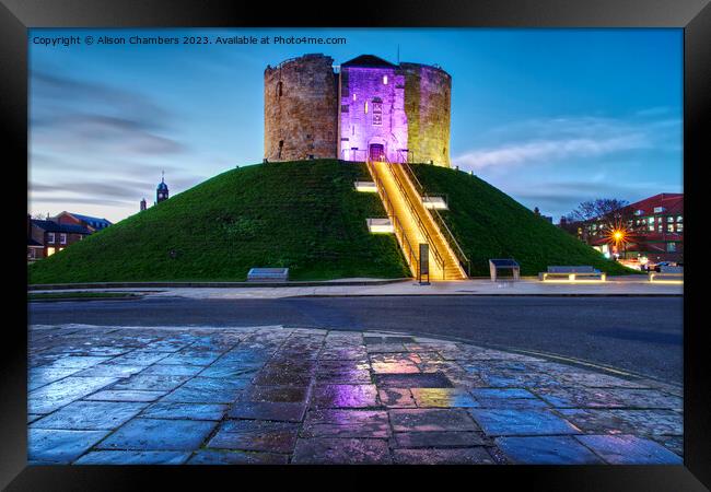 Cliffords Tower York Framed Print by Alison Chambers