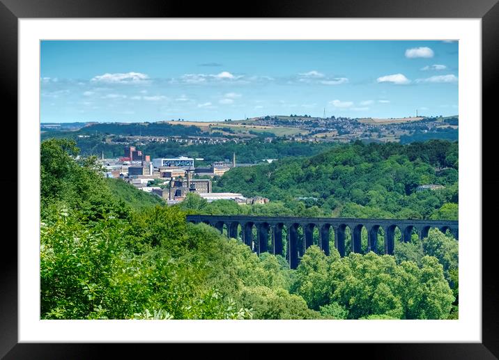 Lockwood Viaduct Huddersfield  Framed Mounted Print by Alison Chambers