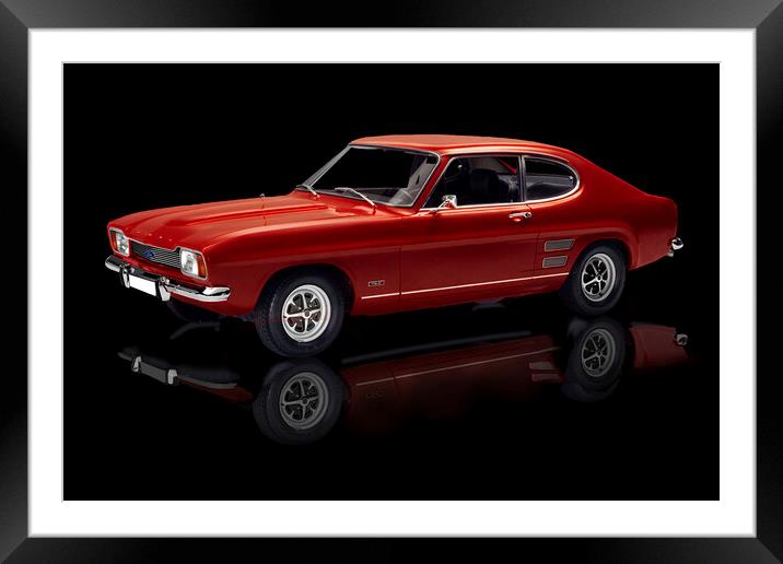 Ford Capri Framed Mounted Print by Alison Chambers