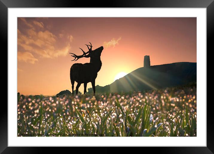 Glastonbury Tor Framed Mounted Print by Alison Chambers