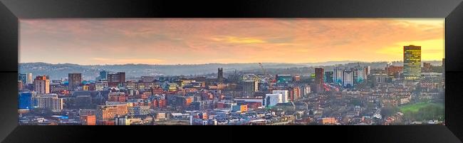 Sheffield Golden Hour Framed Print by Alison Chambers
