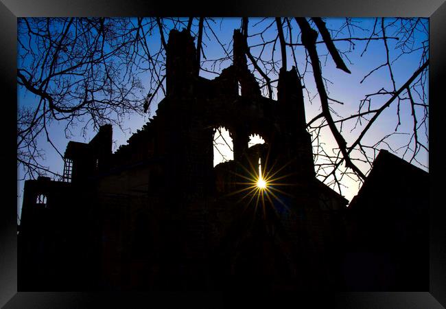 Kirkstall Abbey Framed Print by Alison Chambers