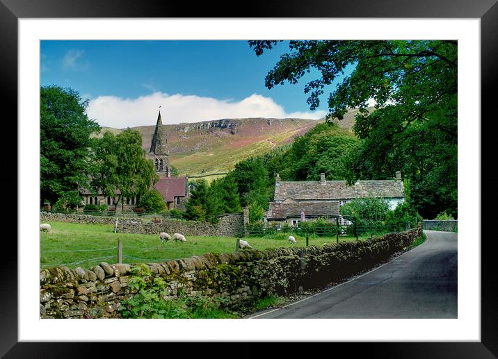 Edale Framed Mounted Print by Alison Chambers