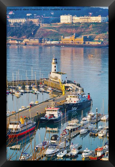 Scarborough  Framed Print by Alison Chambers