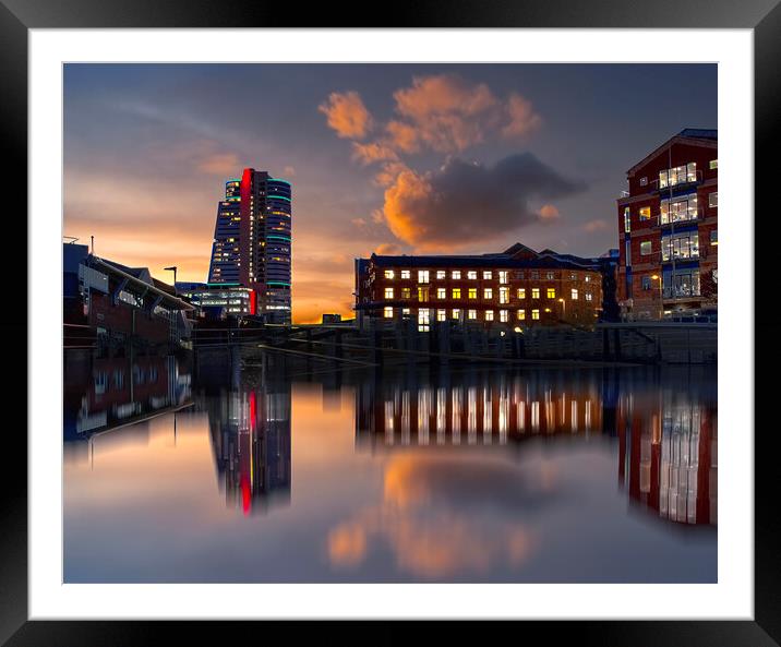 Bridgewater Place Leeds Framed Mounted Print by Alison Chambers
