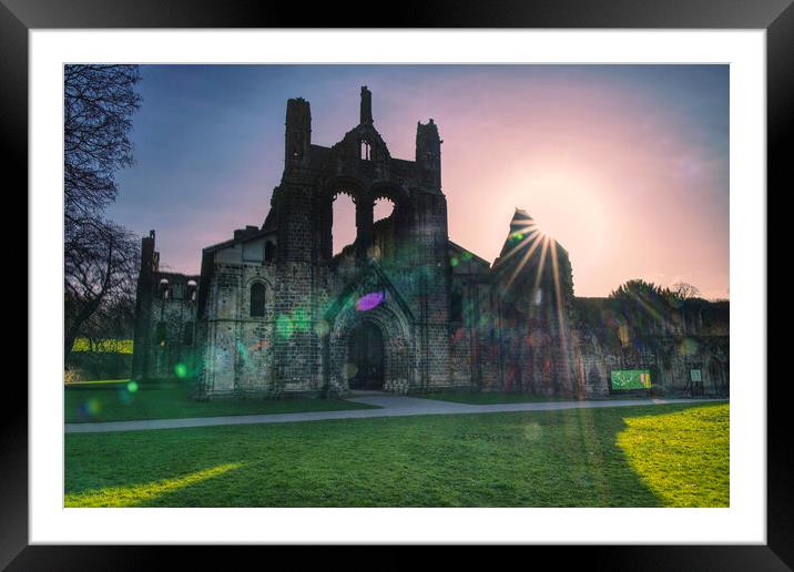 Kirkstall Abbey Framed Mounted Print by Alison Chambers