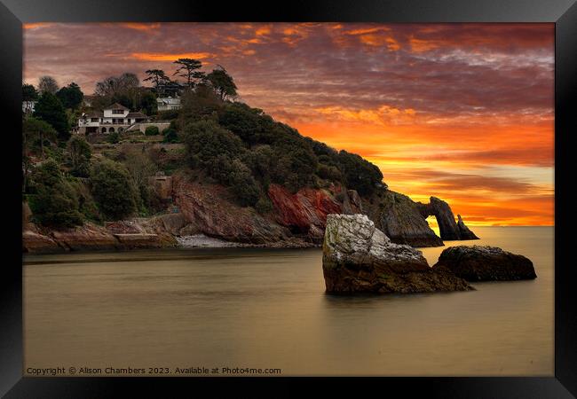 Beacon Cove  Framed Print by Alison Chambers