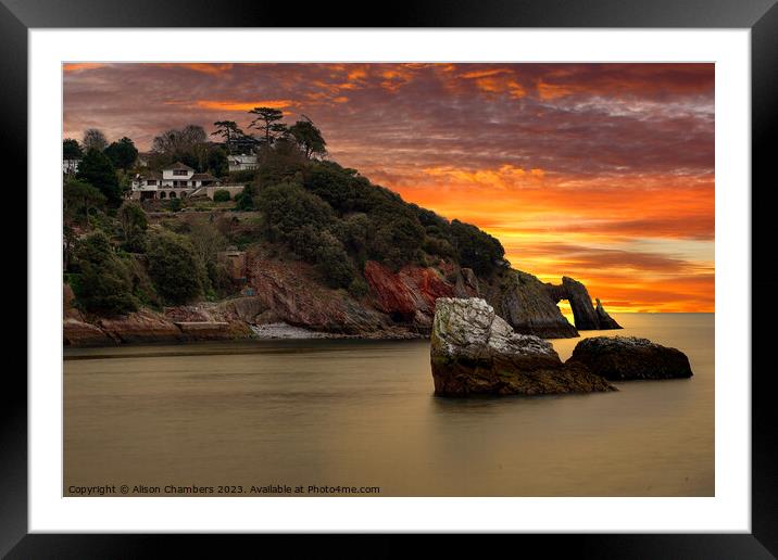 Beacon Cove  Framed Mounted Print by Alison Chambers