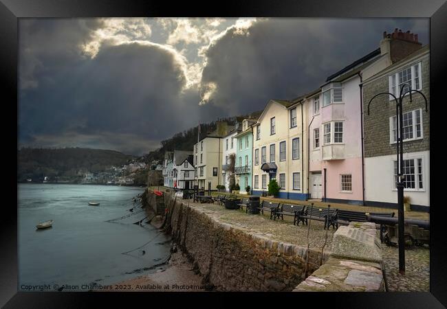 Dartmouth Devon Framed Print by Alison Chambers