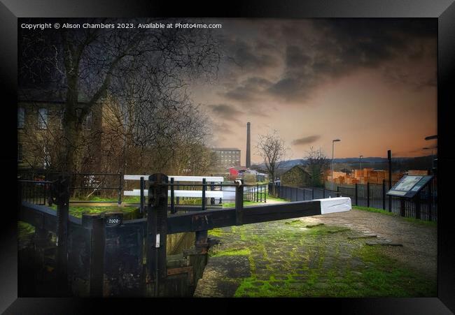 Slaithwaite Huddersfield  Framed Print by Alison Chambers