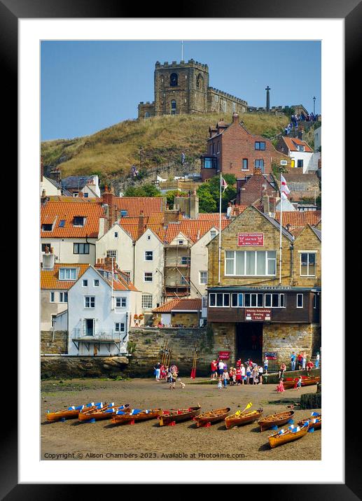 Whitby Framed Mounted Print by Alison Chambers