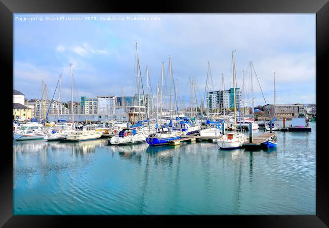 The Barbican Plymouth Framed Print by Alison Chambers