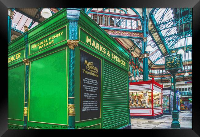 Leeds Kirkgate Market Framed Print by Alison Chambers