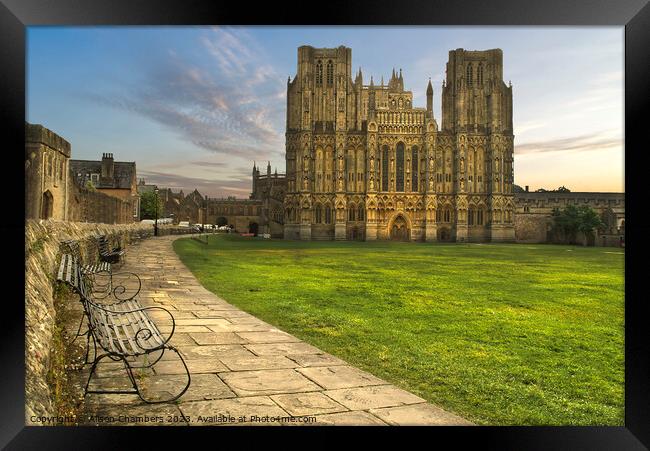 Wells Cathedral Framed Print by Alison Chambers