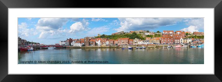 Whitby  Framed Mounted Print by Alison Chambers
