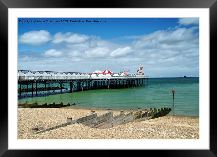 Herne Bay Framed Mounted Print by Alison Chambers