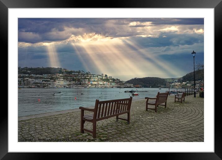 Dartmouth Framed Mounted Print by Alison Chambers
