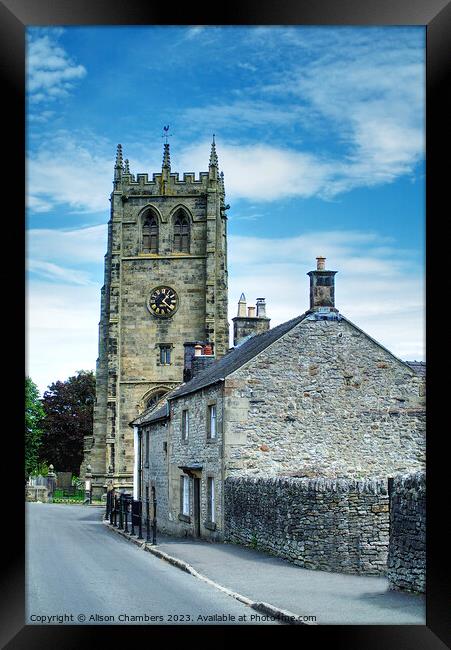 Youlgrave Derbyshire  Framed Print by Alison Chambers