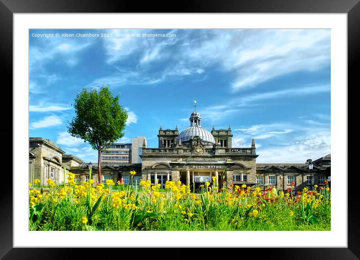 The Royal Baths Of Harrogate  Framed Mounted Print by Alison Chambers