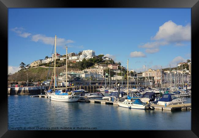 Torquay Framed Print by Alison Chambers