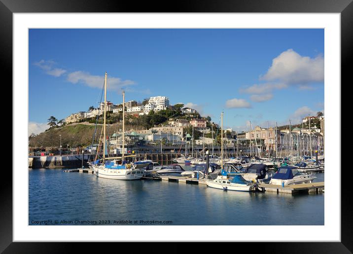 Torquay Framed Mounted Print by Alison Chambers