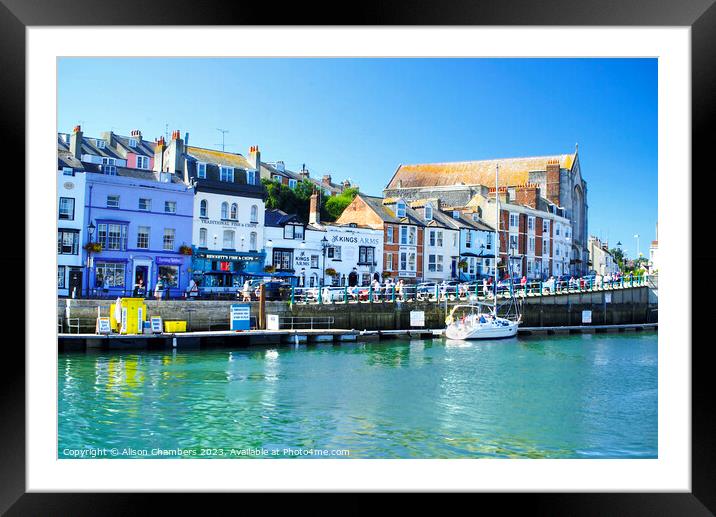 Weymouth Framed Mounted Print by Alison Chambers