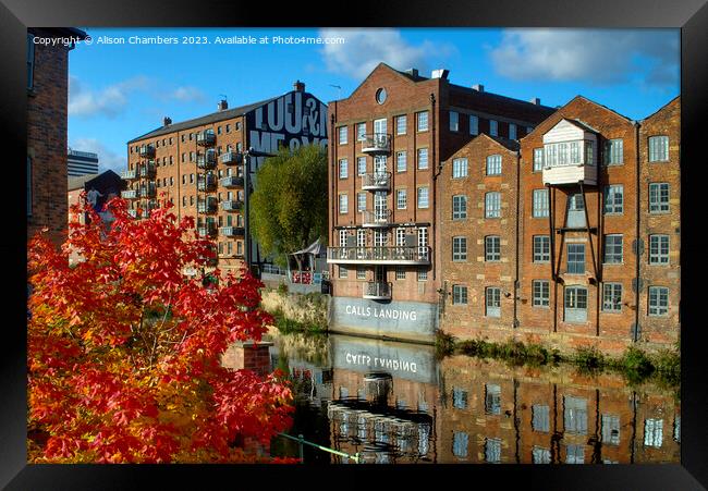 Riverside Living Leeds Framed Print by Alison Chambers