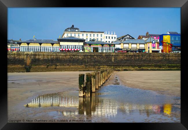 Bridlington Beach and Seafront Framed Print by Alison Chambers