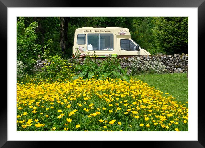 Yorkshire Dales Ice Cream  Framed Mounted Print by Alison Chambers