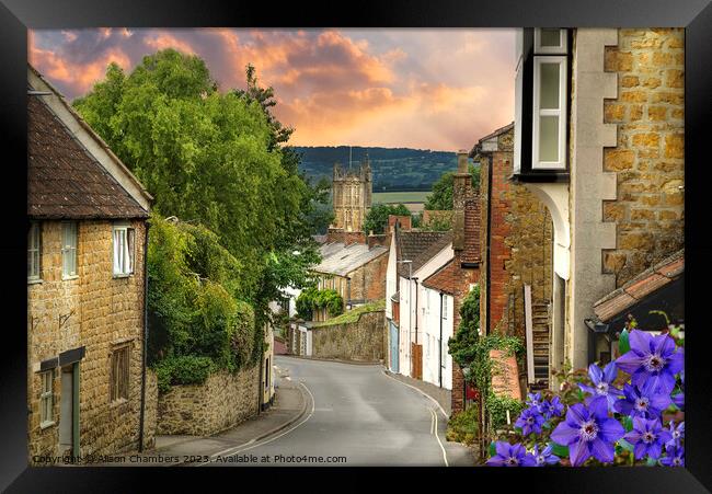 Ilminster Somerset  Framed Print by Alison Chambers