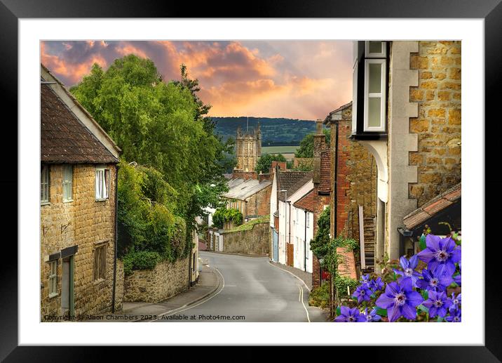 Ilminster Somerset  Framed Mounted Print by Alison Chambers