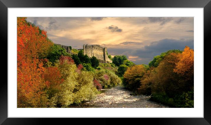 Richmond Castle Framed Mounted Print by Alison Chambers