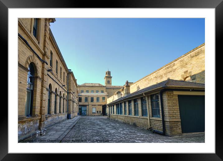 Salts Mill Saltaire Framed Mounted Print by Alison Chambers
