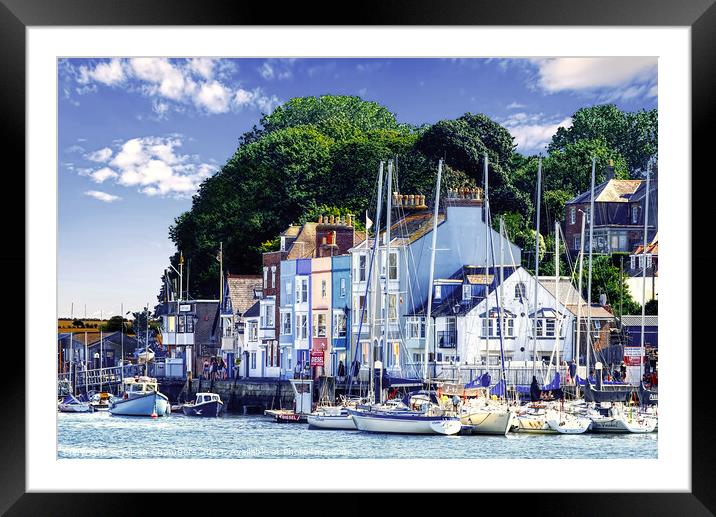 Weymouth Harbour  Framed Mounted Print by Alison Chambers