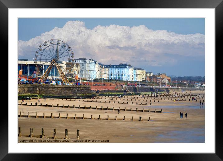 Bridlington Beach Framed Mounted Print by Alison Chambers