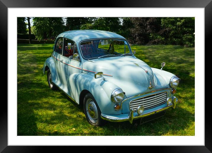 Morris Minor 1000 Framed Mounted Print by Alison Chambers