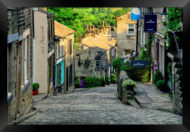 Haworth West Yorkshire  Framed Print by Alison Chambers