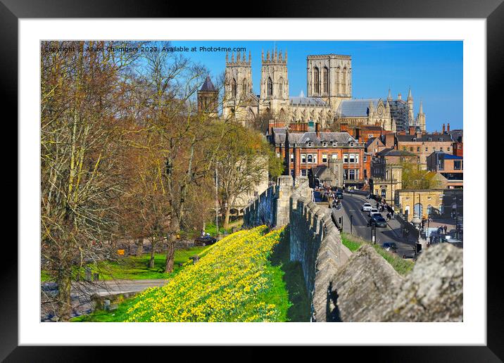 York Minster Framed Mounted Print by Alison Chambers