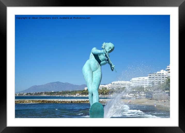 Marbella  Framed Mounted Print by Alison Chambers