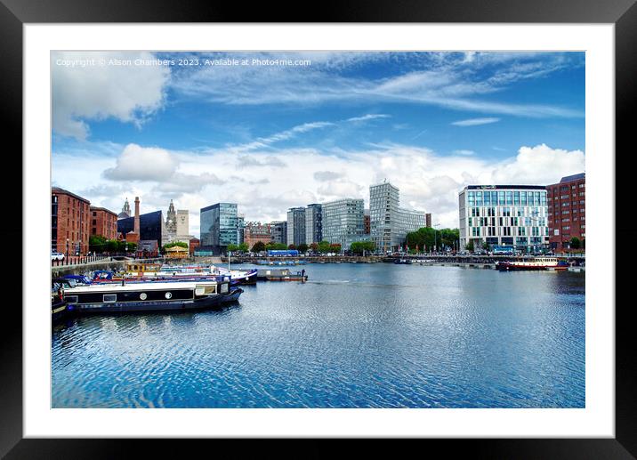 Salthouse Dock Liverpool  Framed Mounted Print by Alison Chambers