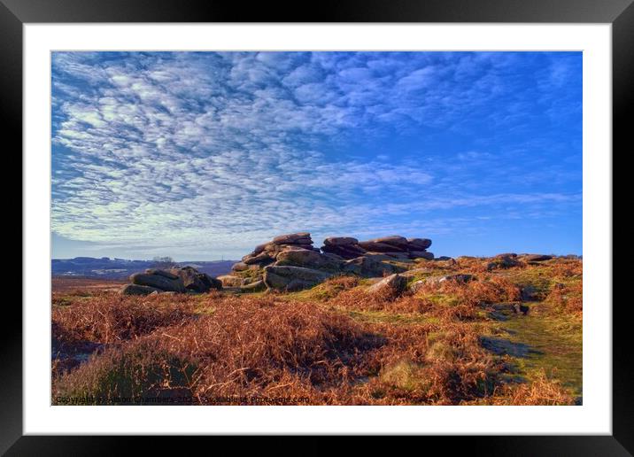 Owler Tor Peak District Framed Mounted Print by Alison Chambers
