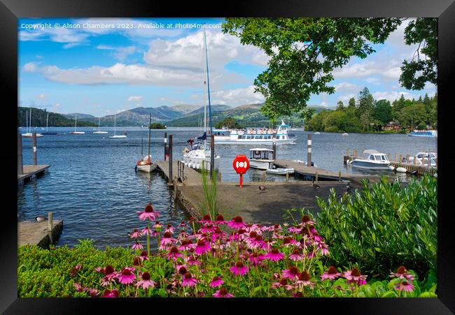 Bowness On Windermere Framed Print by Alison Chambers