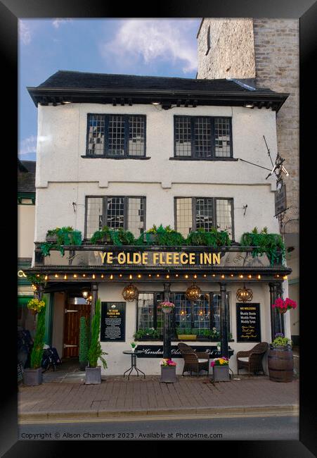 Ye Olde Fleece Inn Kendal Framed Print by Alison Chambers