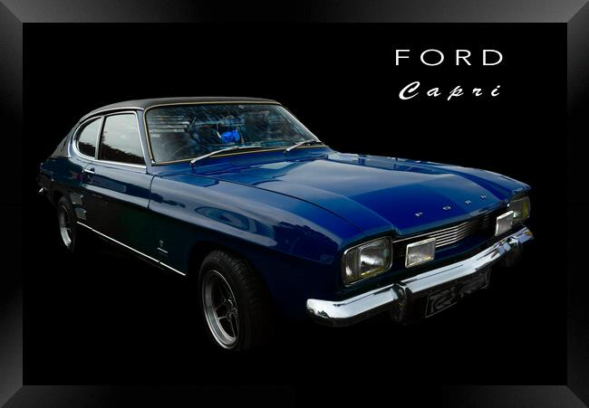 Ford Capri Framed Print by Alison Chambers